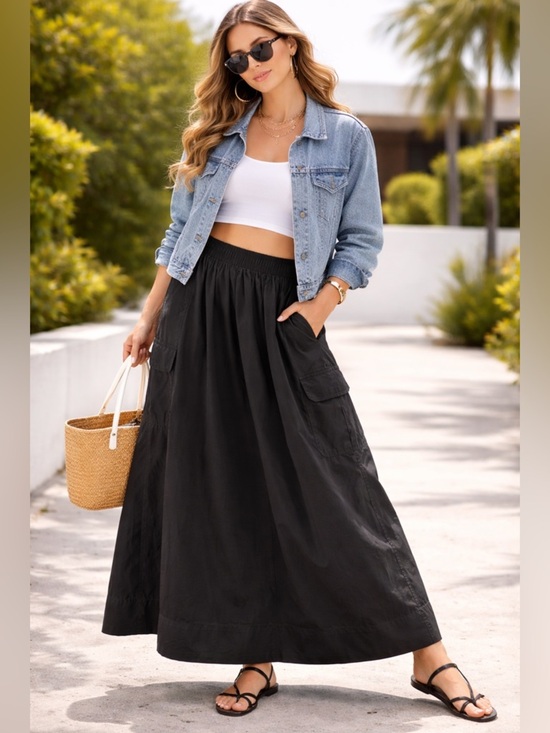 Stateside Dresses & Skirts - Stateside Black A-Line Skirt